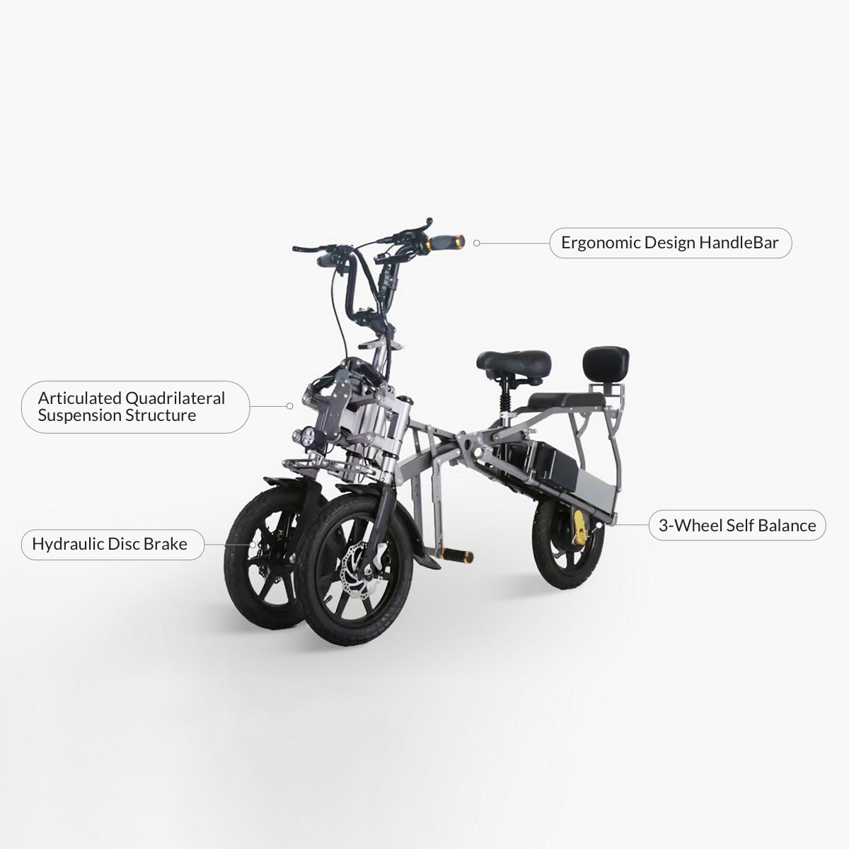 Electric folding best sale tricycle scooter