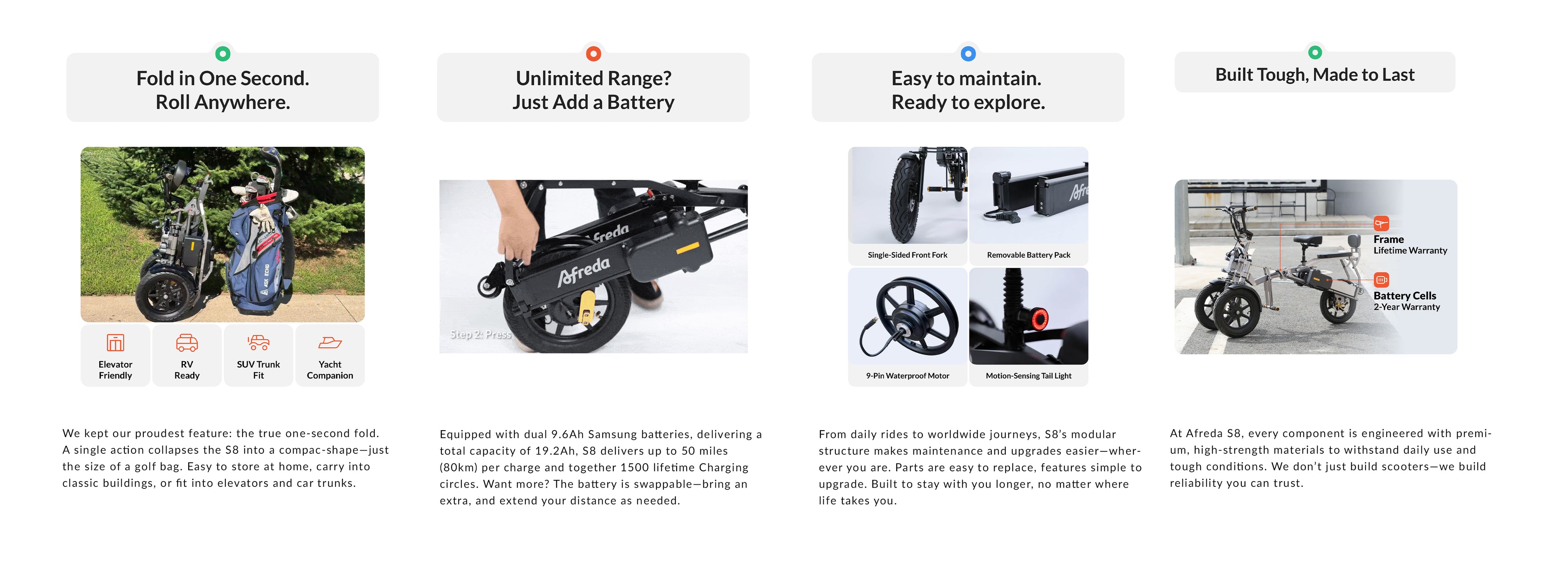 Afreda S8: The Best in Safety, Comfort & Stability